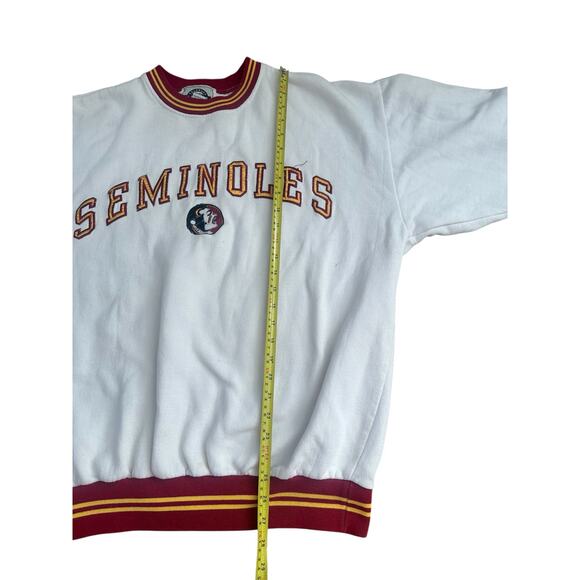 Vintage 90s Florida State Seminoles Embroidered Mens Large Crewneck Sweatshirt - Picture 5 of 8